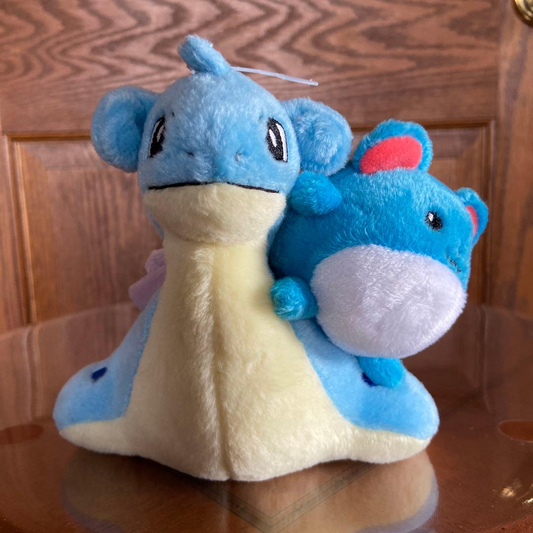 【激レア】絶版ポケペアぬいぐるみラプラス&マリル2001年ポケモンUSA