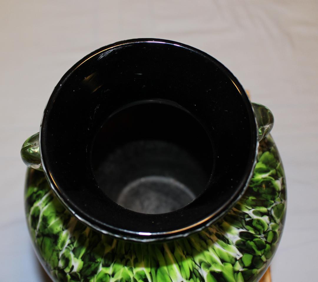 ヴェネチア　ベネチア　ガラス 花瓶　グリーン（とピンク）