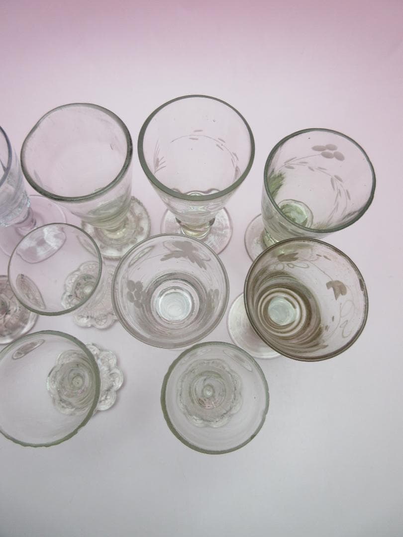 専用　明治～大正 他 リキュールグラス まとめて C 70610