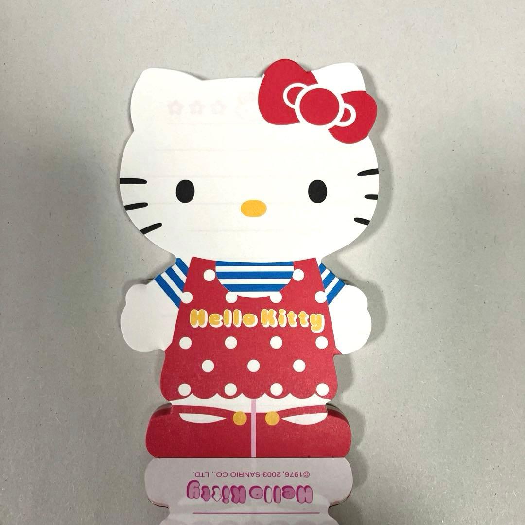 キティ メモ ダイカット お着替え キティちゃん メモパッド ♡ 激レア