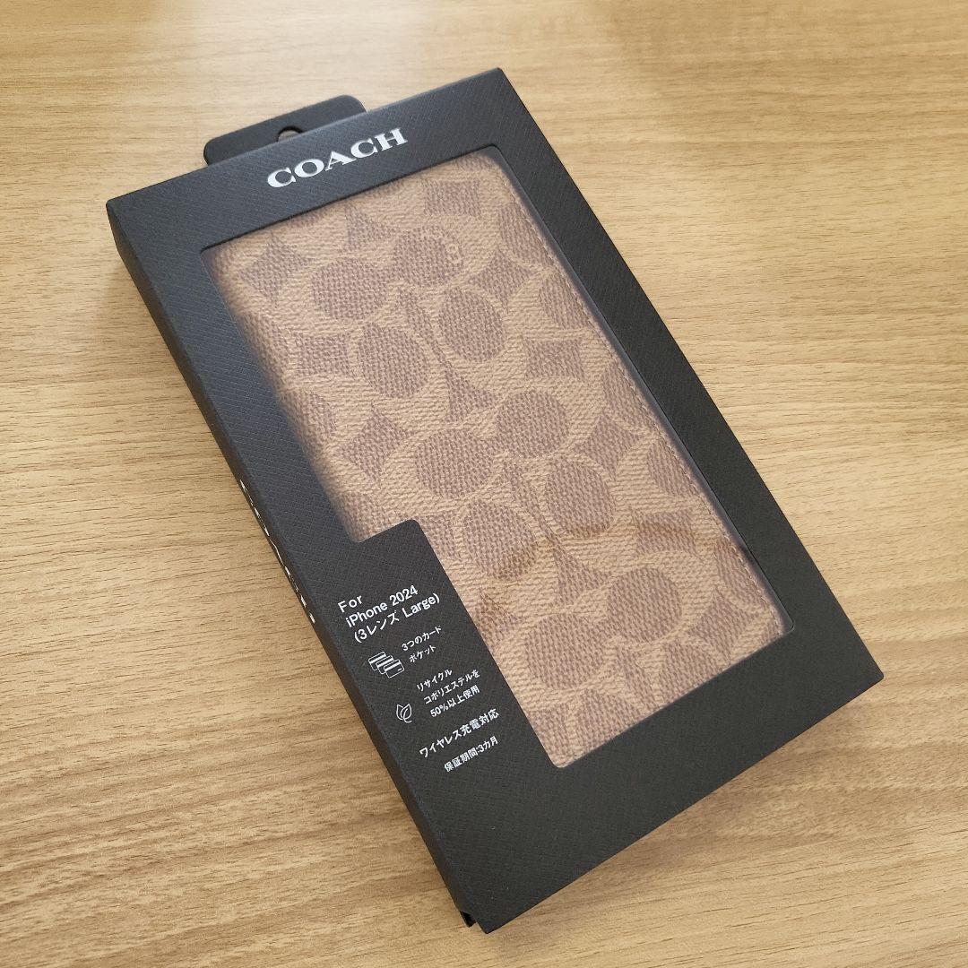 iPhone16ProMax コーチ(R)ブックタイプケース