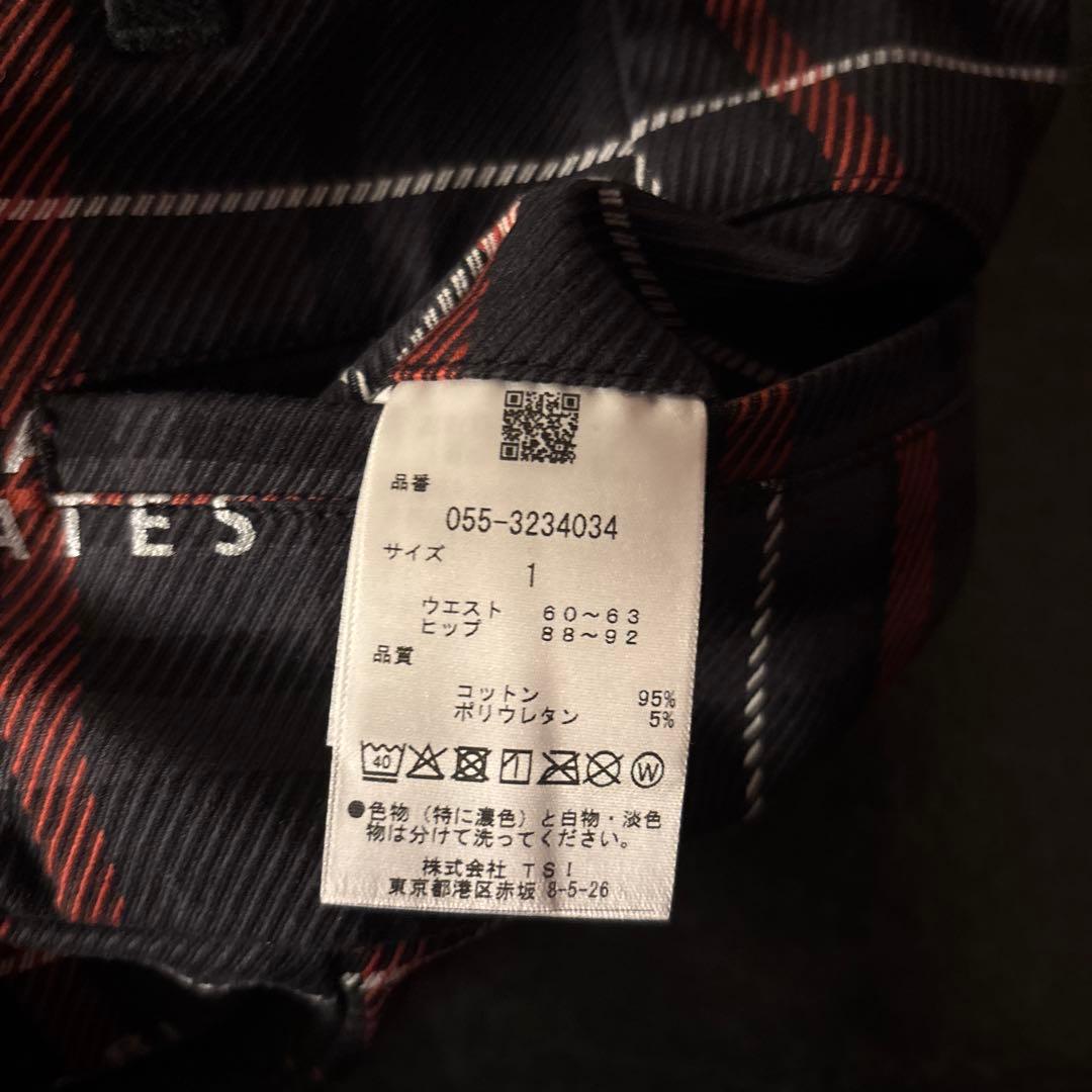 PEARLY GATES 原絵梨花コラボ　チェック柄フレアスカート