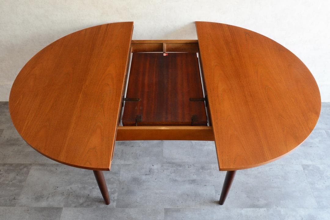 G-PLAN ヴィンテージ コンパクト ラウンド ダイニングテーブル 進行 拡張