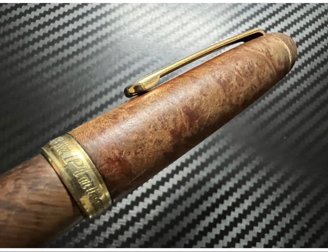 美品 プラチナ 3776 センチュリー ブライヤー 万年筆 M 中字