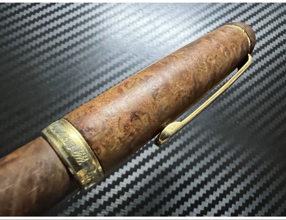 美品 プラチナ 3776 センチュリー ブライヤー 万年筆 M 中字