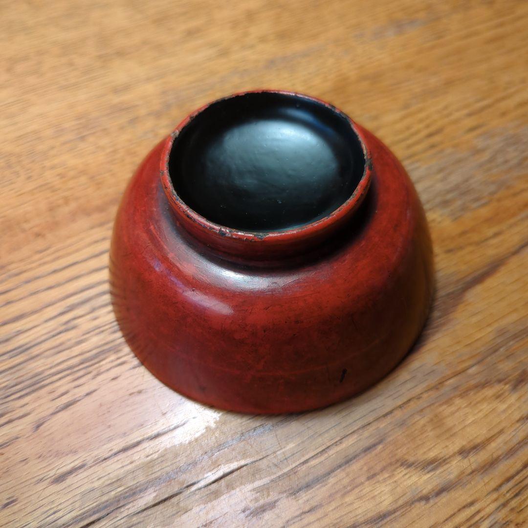 朱塗り　漆　盃