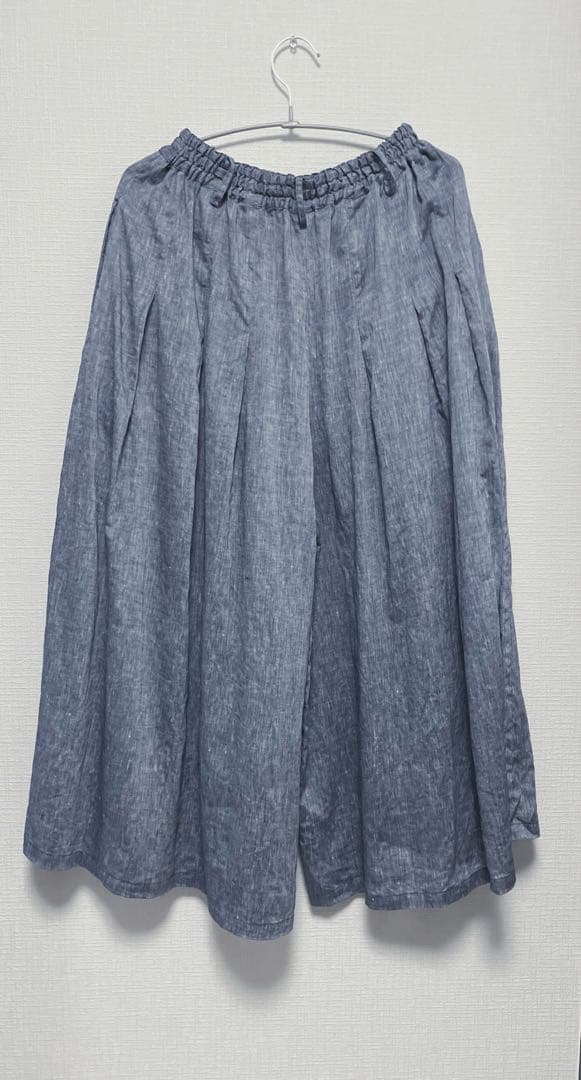 赤*犬様 ★オークション中★wafu.リネンシャンブレー 袴パンツ