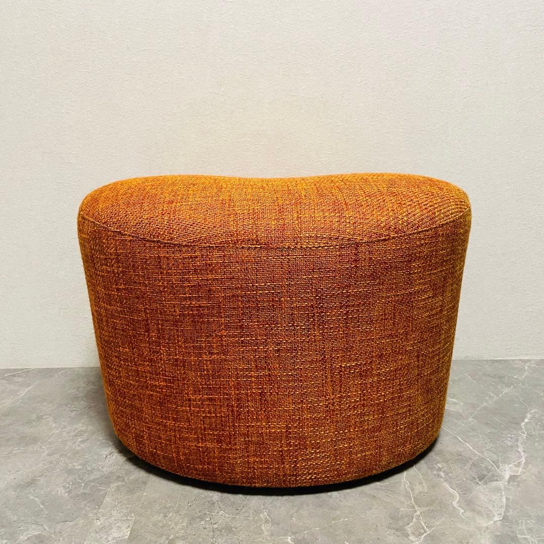 富士ファニチア　オーバル　スツール ファブリック　オットマン　廃盤品