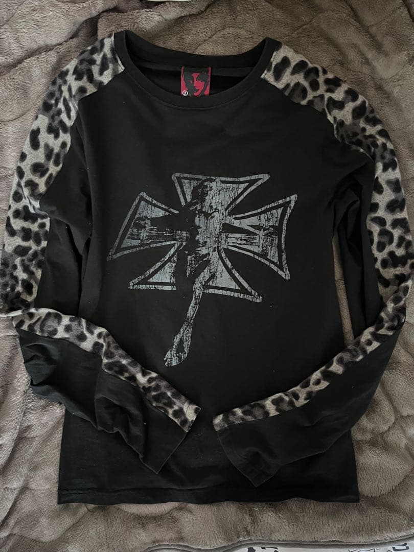 希少 ロンT Y2K グランジ お兄系 archive レオパード