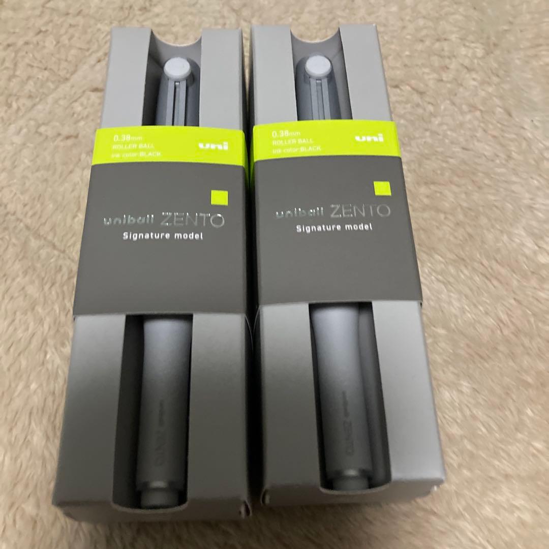 uni uniball ZENTO 0.5mm ボールペン シルバー 2本