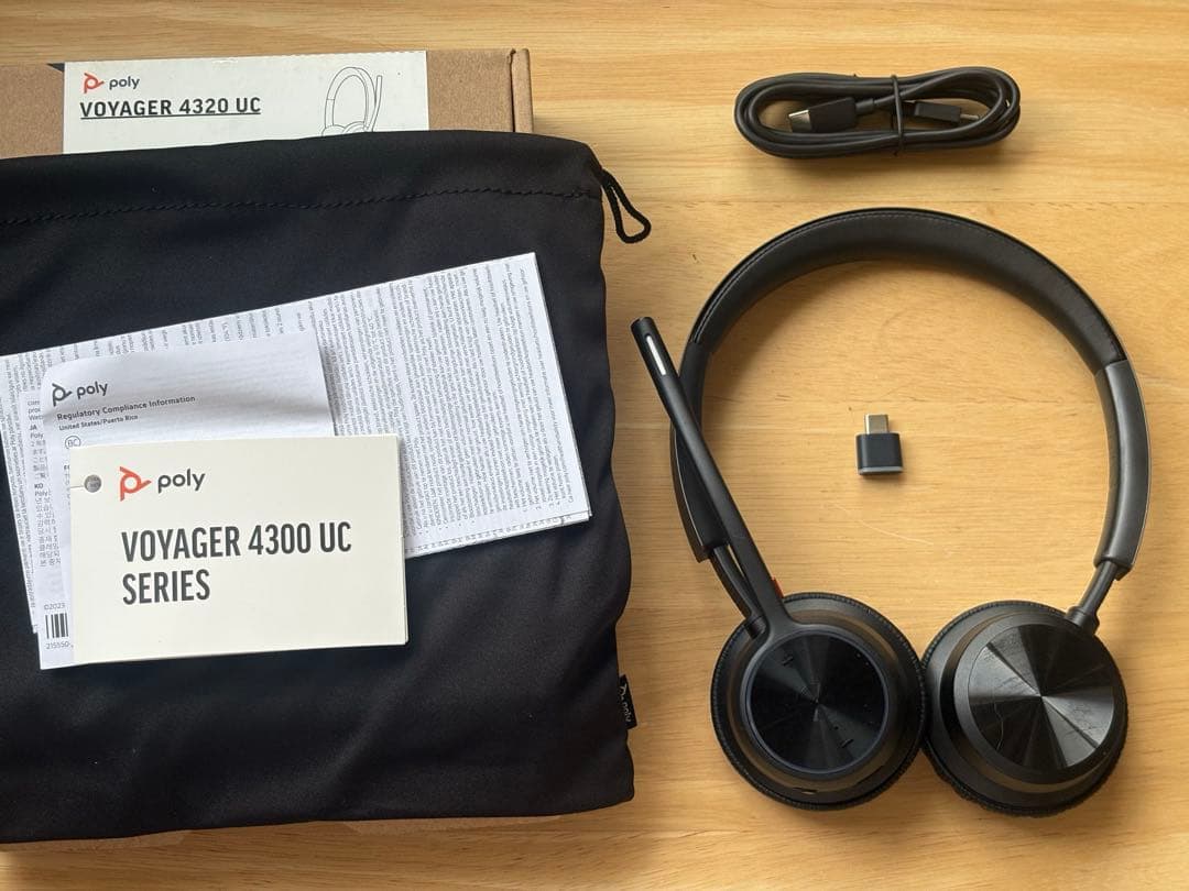 Poly Voyager 4320 UC ワイヤレスヘッドセット