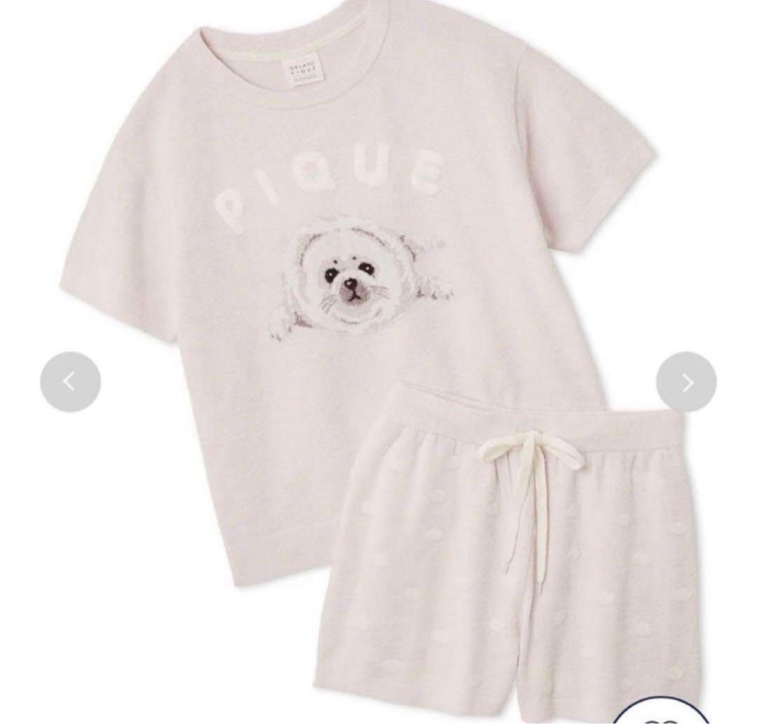 【新品】gelato pique あざらしジャガードプルオーバー&ショートパンツ