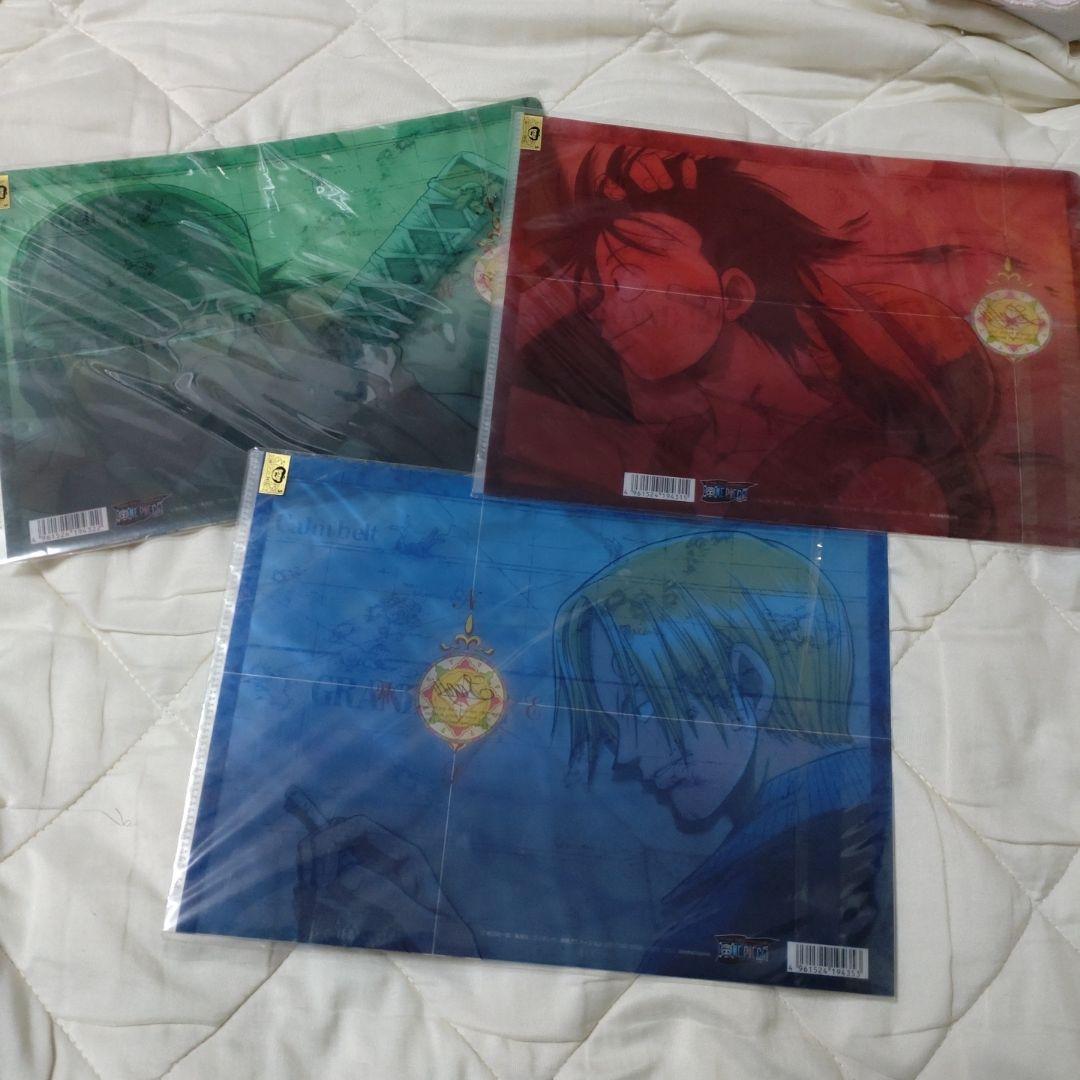 ワンピース　クリアファイル B5サイズアニメ版　ルフィ・ゾロ・サンジ