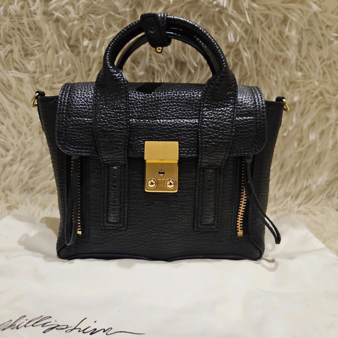 未使用級 3.1 Phillip Lim パシュリ ミニサッチェルバッグ 黒 S