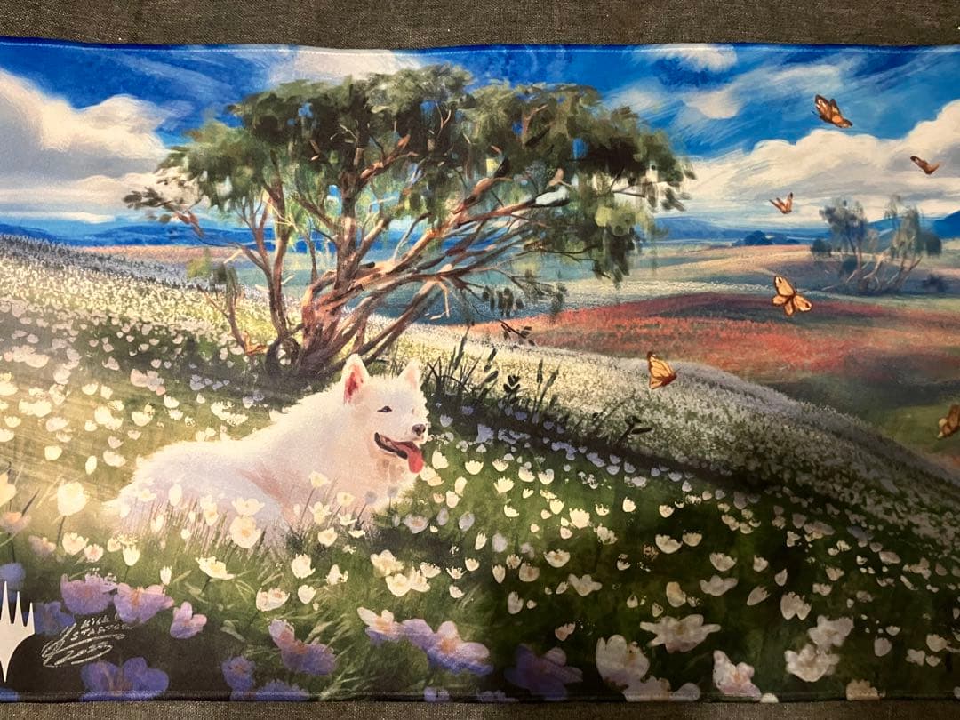 MTG Johannes Vossサイン入りプレイマット 平地