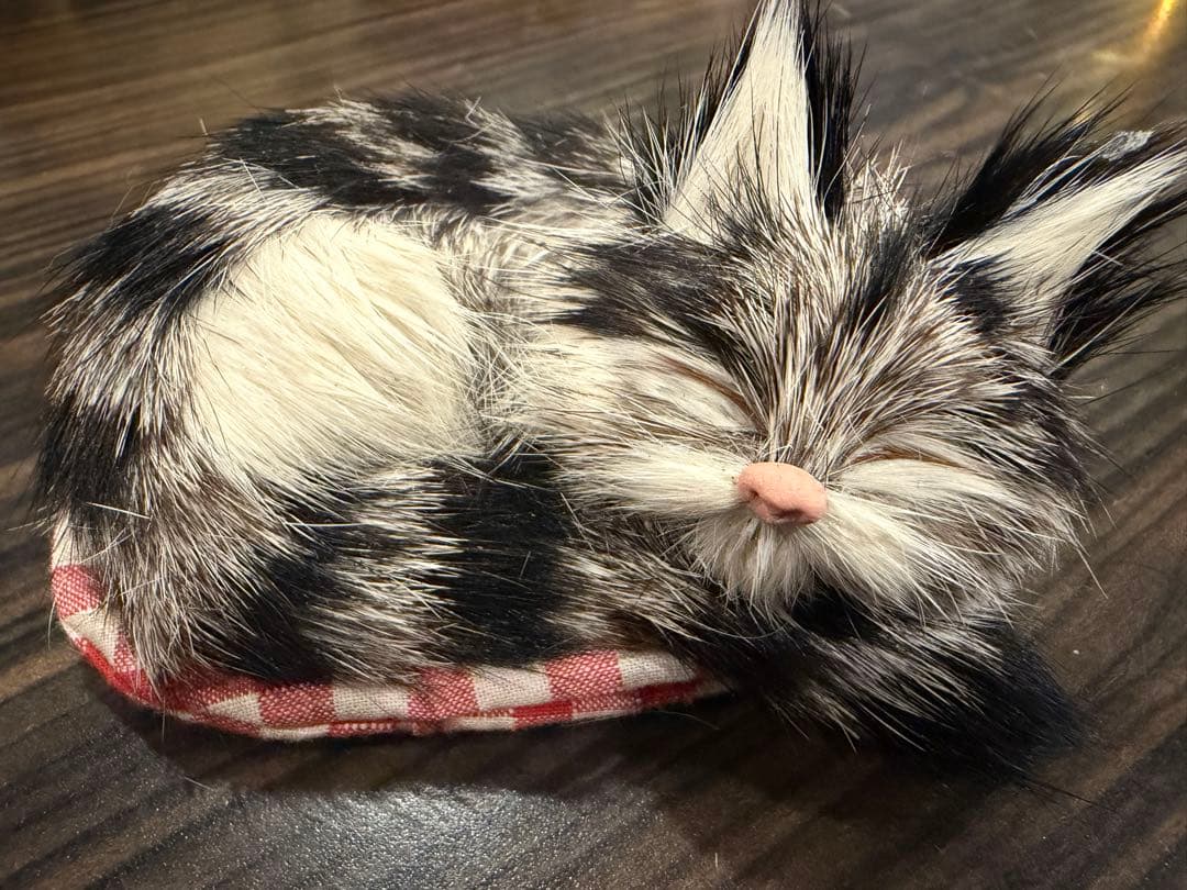 猫好きな方必見　猫のレトロ置物13点セット（ファー・陶器）　約20年前