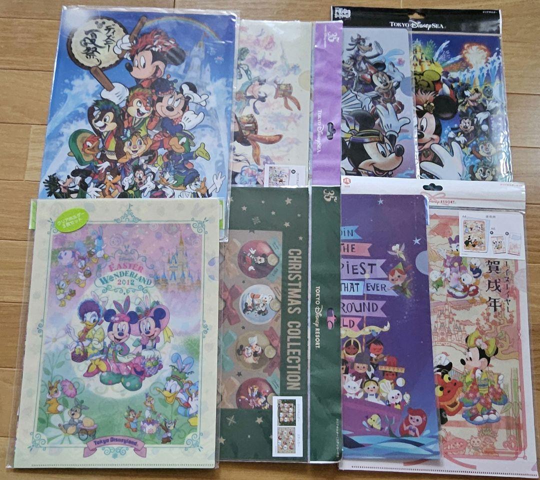 ディズニーキャラクタークリアファイルセット
