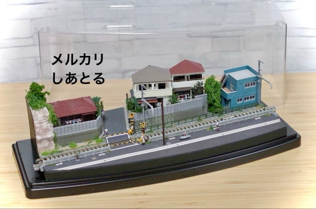 江ノ電 腰越3号踏切 鉄道ジオラマ展示台 Nゲージ 鉄コレ 鉄道模型 bトレ