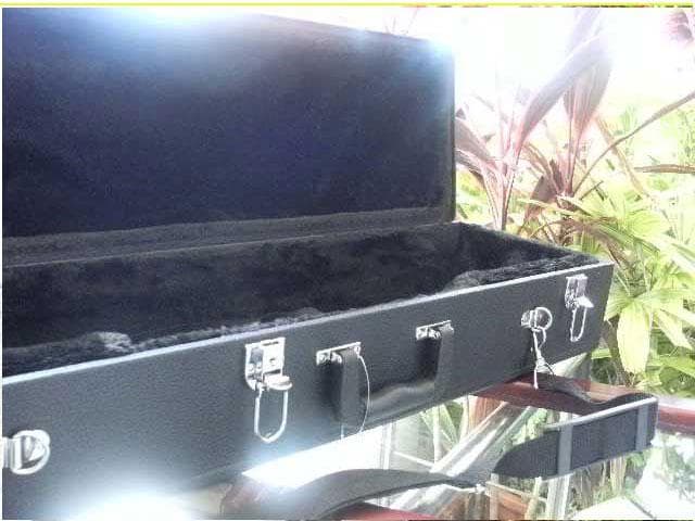 新品未使用(送料無料)9.980円　沖縄三線専用　訳有二丁入ふかふかハードケース