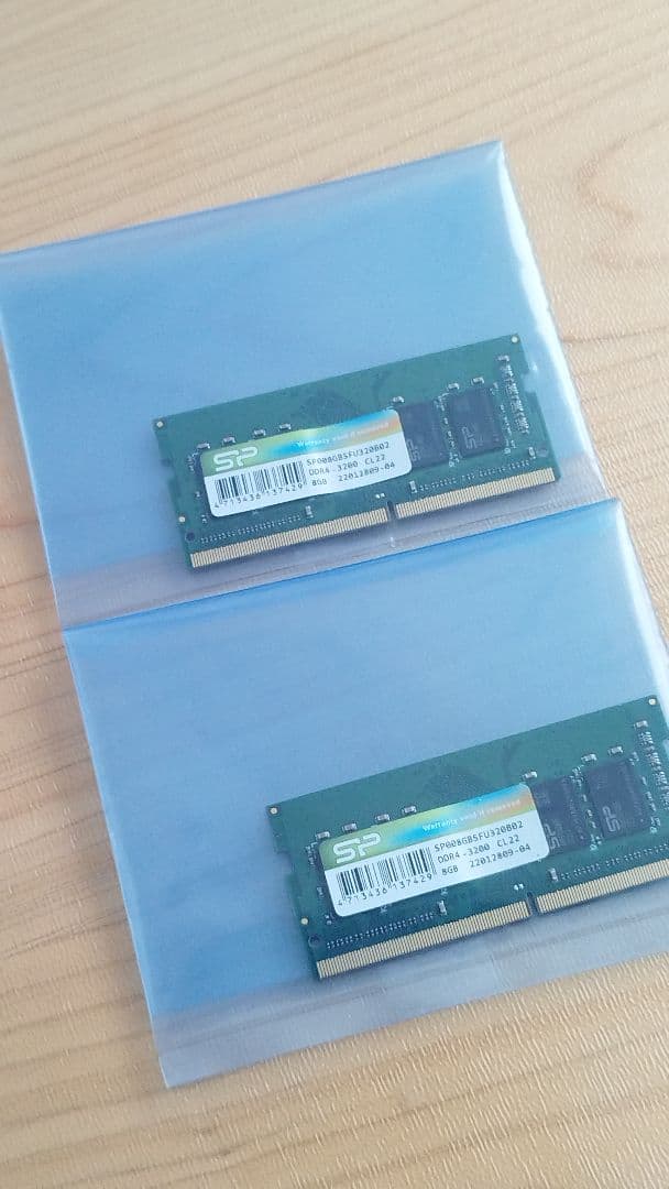 16GB DDR4-3200 SO-DIMM 8GBx2枚組