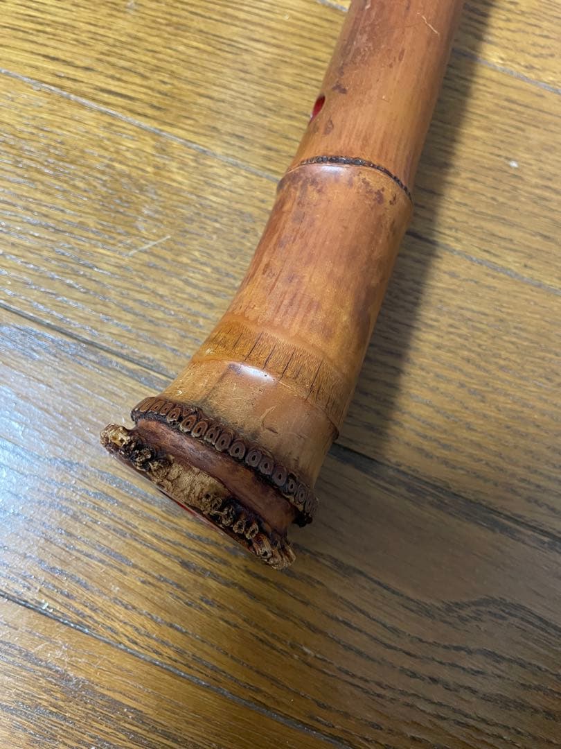 尺八 本体 竹製　破損あり