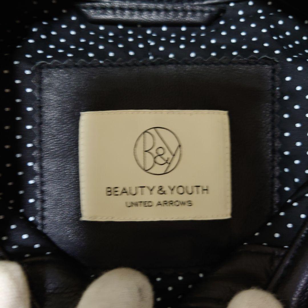 ✨美品✨Beauty&Youth レザージャケット XLサイズ ダブルジップ
