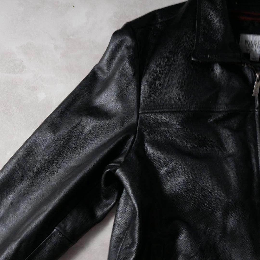 WILSONS LEATHER 90s シングル レザージャケット ブラック L