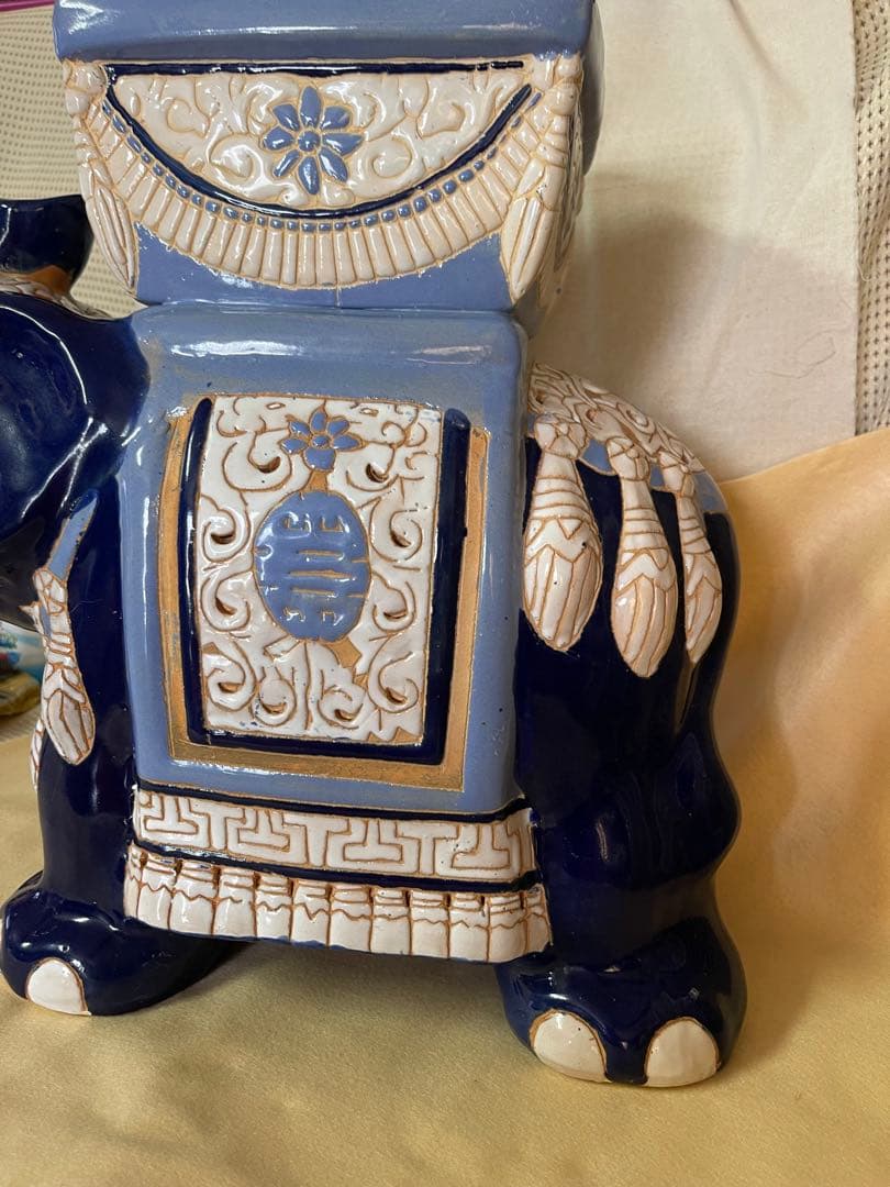 招福象 花台 エスニックアート 大型