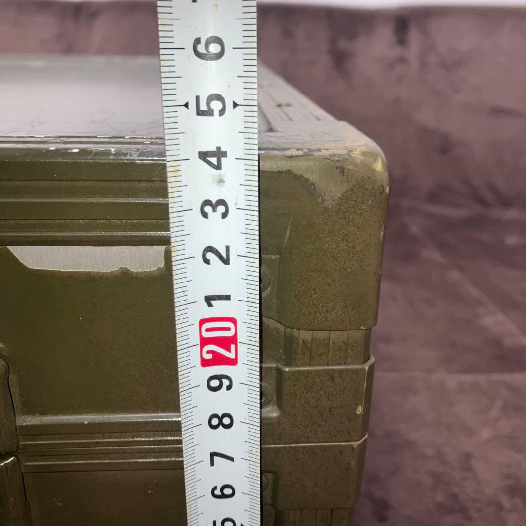 ミリタリー　アルミコンテナ　放出品　89×38×24(cm)