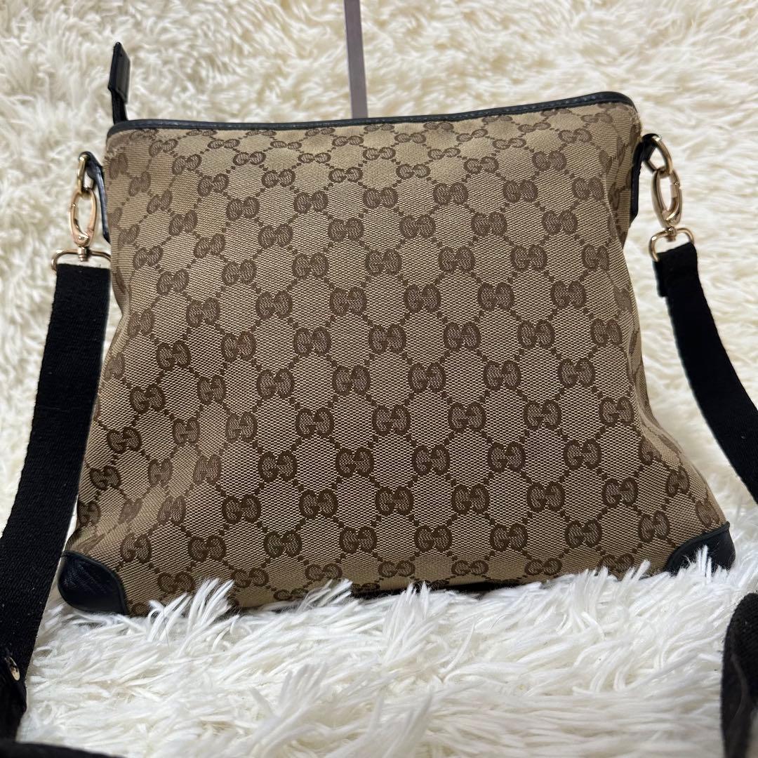 値下げ オールドグッチ GG 総柄 ショルダー バッグ シェリーライン ロゴ