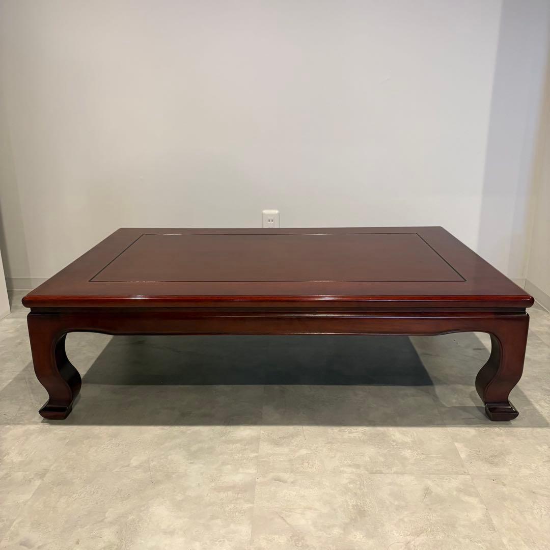 カリモク　ローテーブル　座卓　和室　木製　猫足