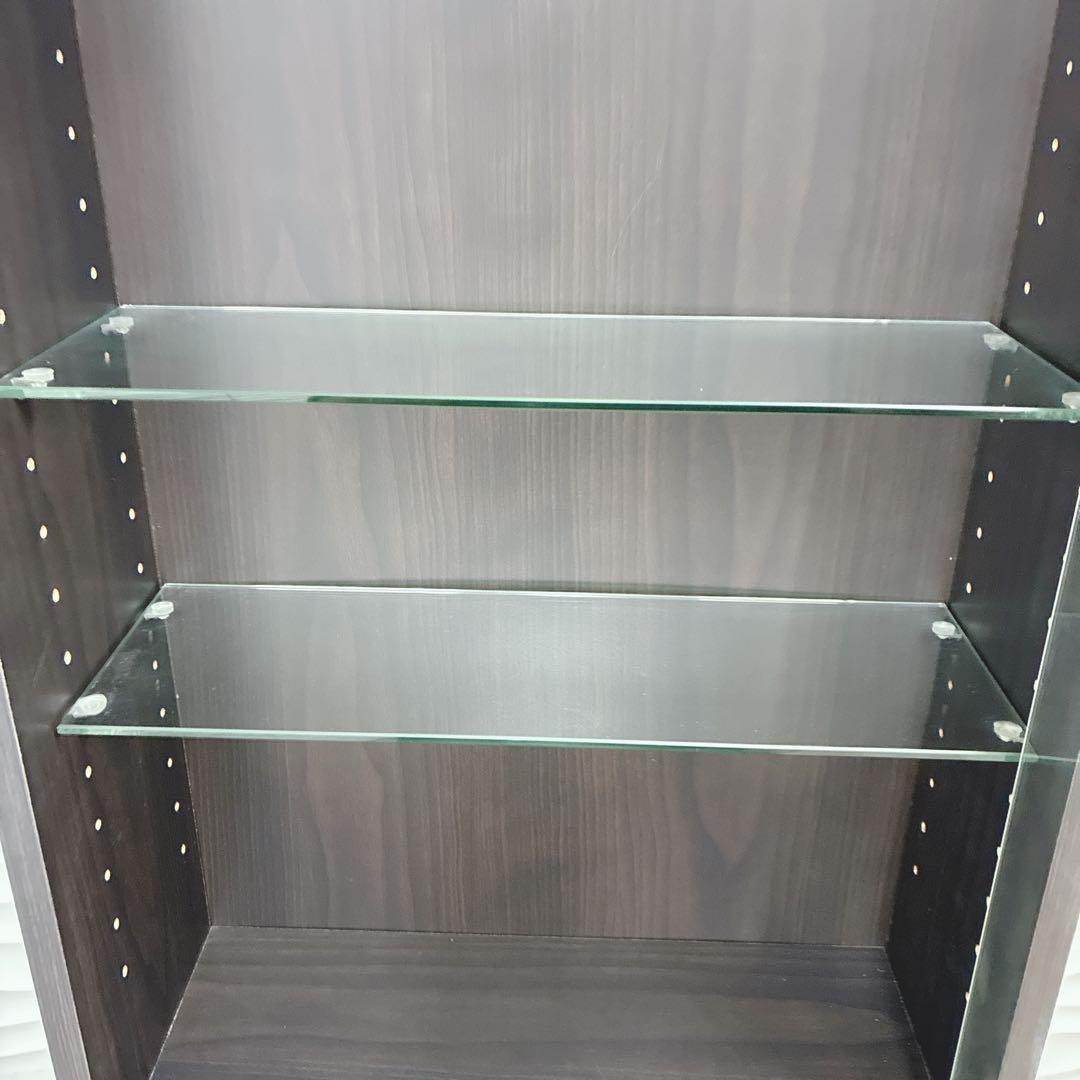 ④大阪府 神戸市 配達料無料！◇不二貿易◇ガラスコレクションケース◇ハイタイプ