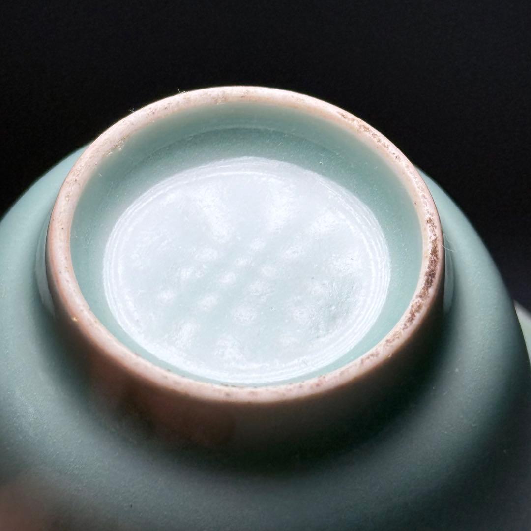 盛期鍋島　「口広向付」　最高級の釉薬　続通観　鍋島青磁　掲載品　本物　江戸中期