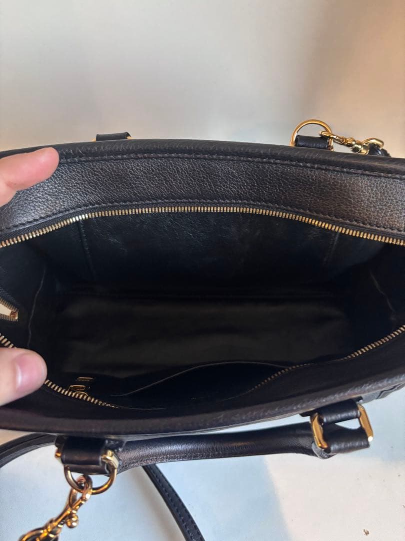 LOEWE アマソナ23 ブラック　レザーハンドバッグ