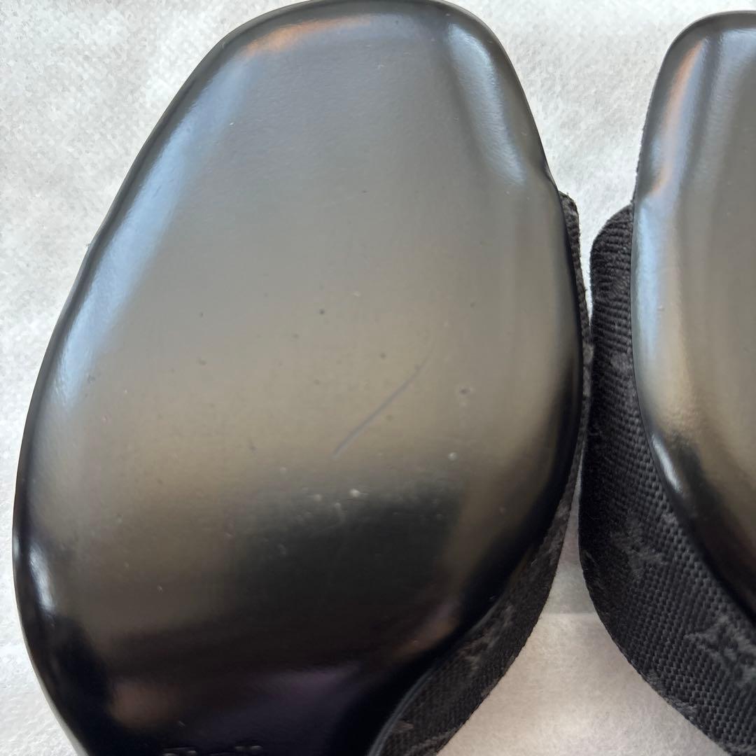 Louis Vuitton ブラック ミュール リボン付き 35.5