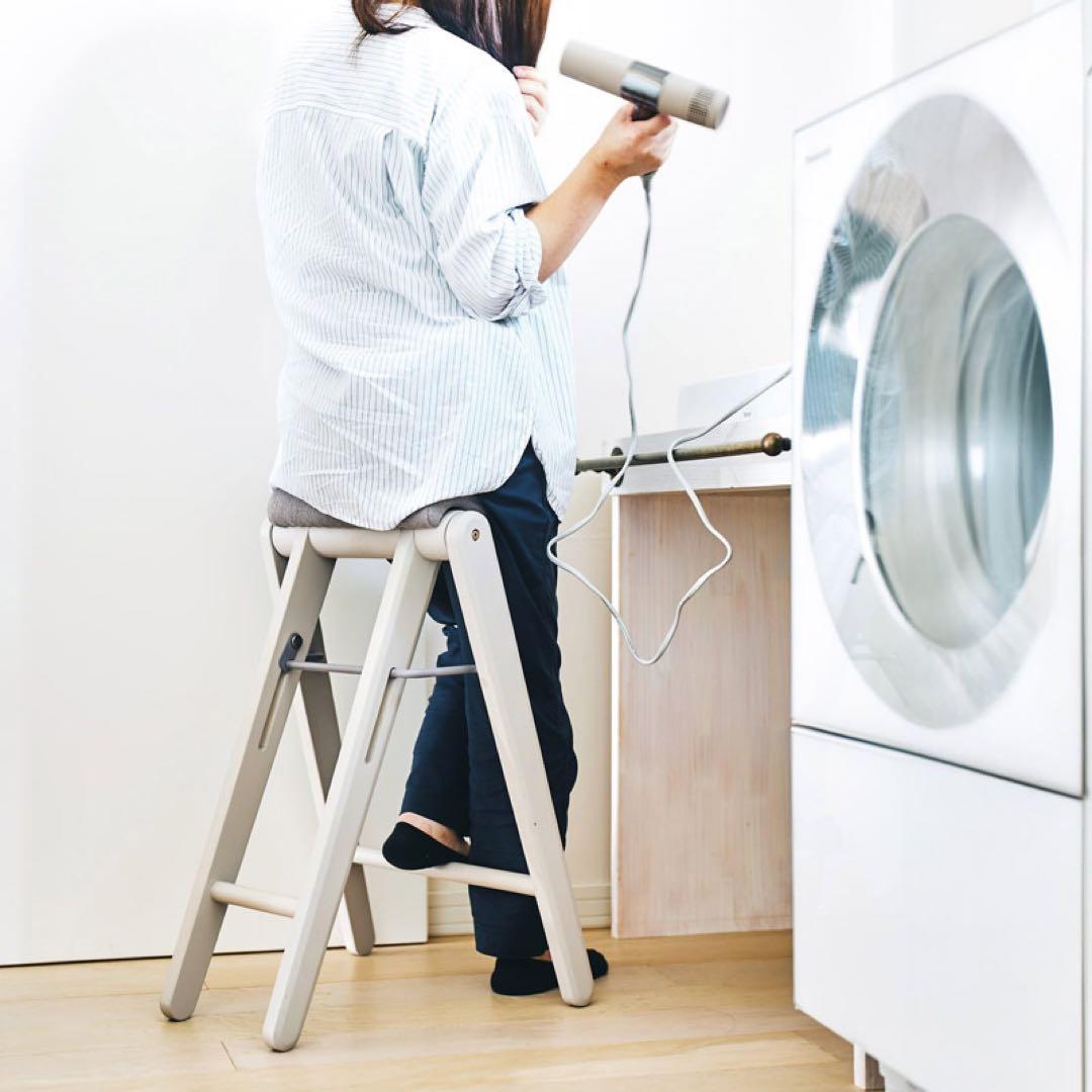 【未使用】TITTO フォールディングハイスツール　ベージュ