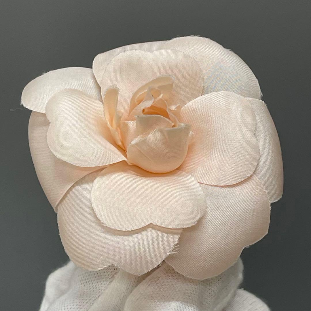 シャネル カメリア コサージュ ブローチ ヴィンテージ ピンク 箱付