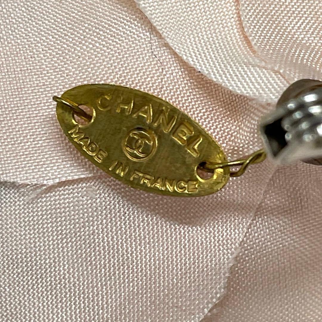 シャネル カメリア コサージュ ブローチ ヴィンテージ ピンク 箱付