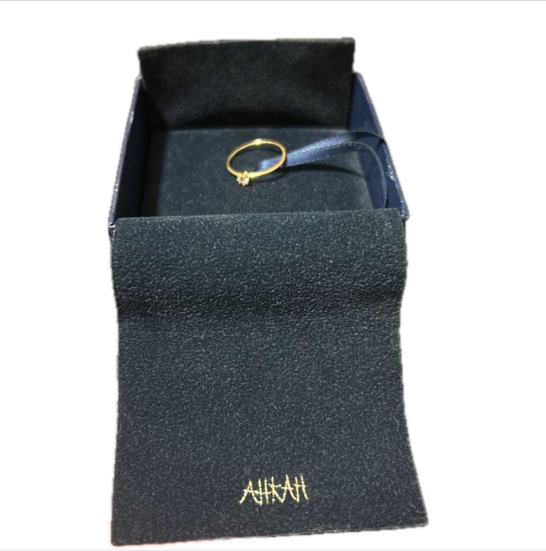 (1/19まで大幅値下)AHKAH k18ダイヤモンドリング ゴールド