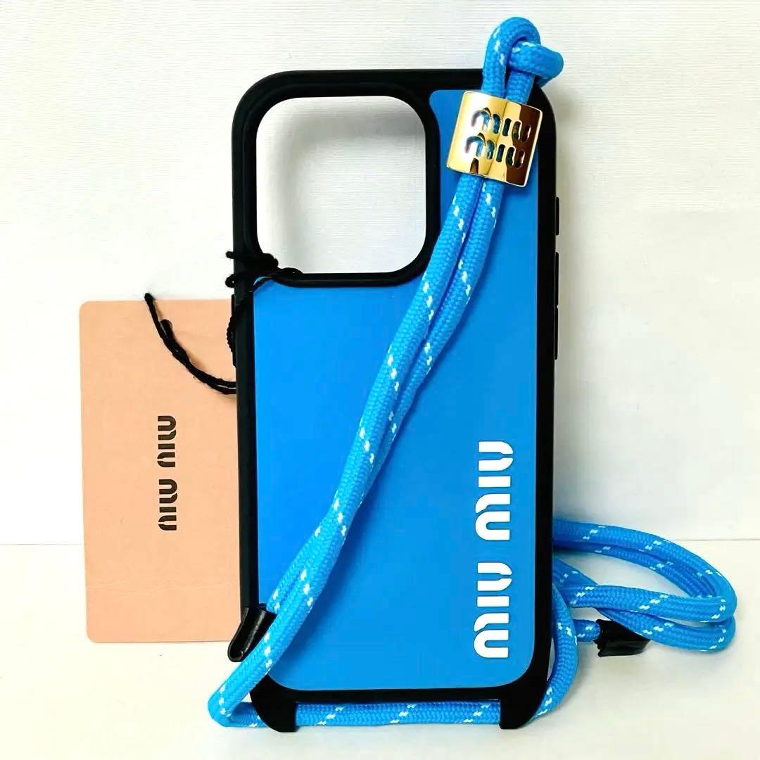 【最終残1】MIUMIU ミュウミュウ iPhone 15 PRO ケース