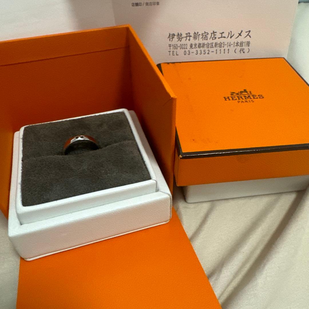 ザキ様　K18WG HERMES エルメス エヴァー ヘラクレス　リング保証書