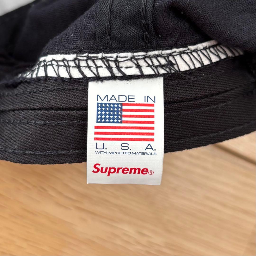 Supreme Corduroy S Logo 6-Panel 24FW 黒