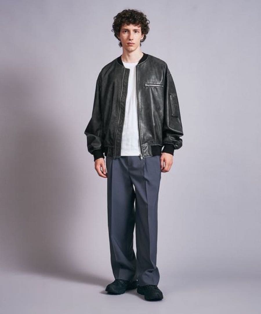 monkey time レザーライク　ボンバージャケット