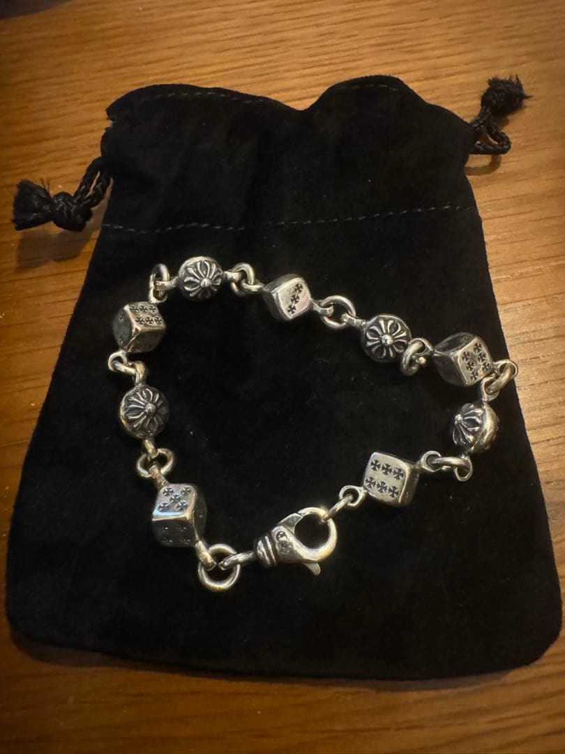 レア 新品 CHROME HEARTS ダイス サイコロ ブレスレット