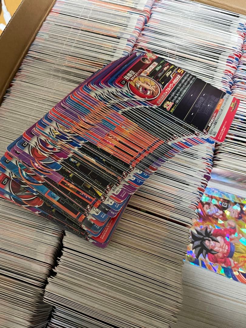 ドラゴンボールヒーローズまとめ売り 計5000 枚P、星3は各々500枚程です