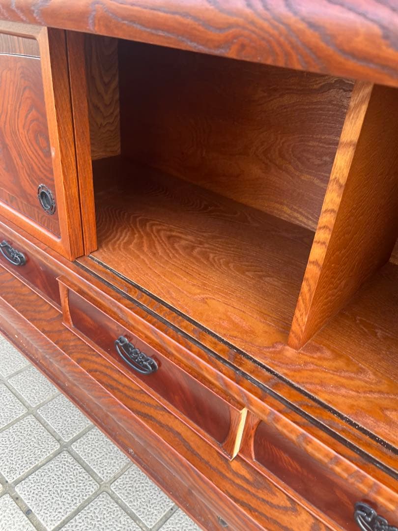 昭和レトロ　和箪笥　茶箪笥　食器棚　古家具　アンティーク　古民具　キャビネット