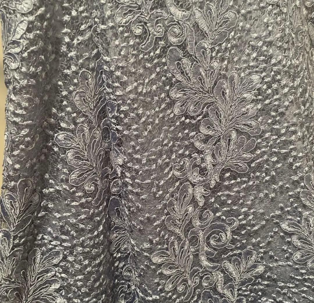 CELFORD 水色 レース スパンコールドレス