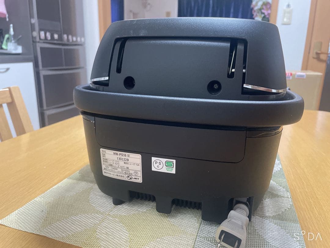 象印 圧力IH 炊飯器 炎舞炊き NW-PS10 墨黒 5.5合炊き 動作保証