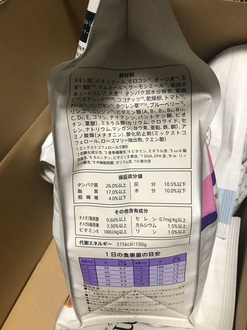 Nutro シュプレモ　小型犬　成犬用　3キロ　４袋