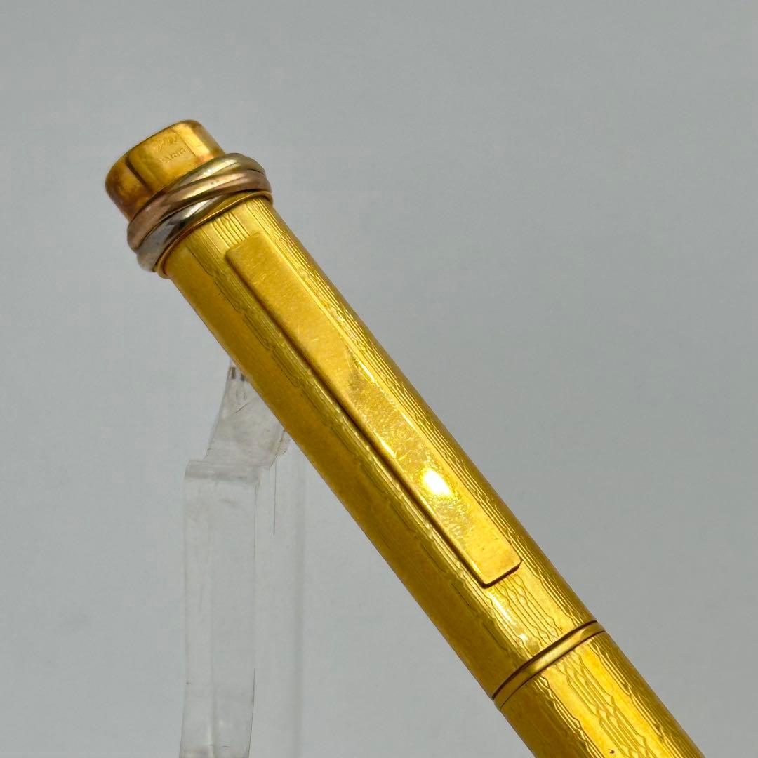 Cartier カルティエ トリニティ ボールペン ゴールドプレート 1558
